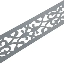 zaun|zu® Sichtschutzstreifen 2,55 m grau Metall 2 St.