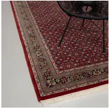 rug n' roll Orientteppich Indo Herati, klassisch, strapazierfähig, pflegeleicht, Rechteckig, handgeknüpft rot 40 cm x 60 cm