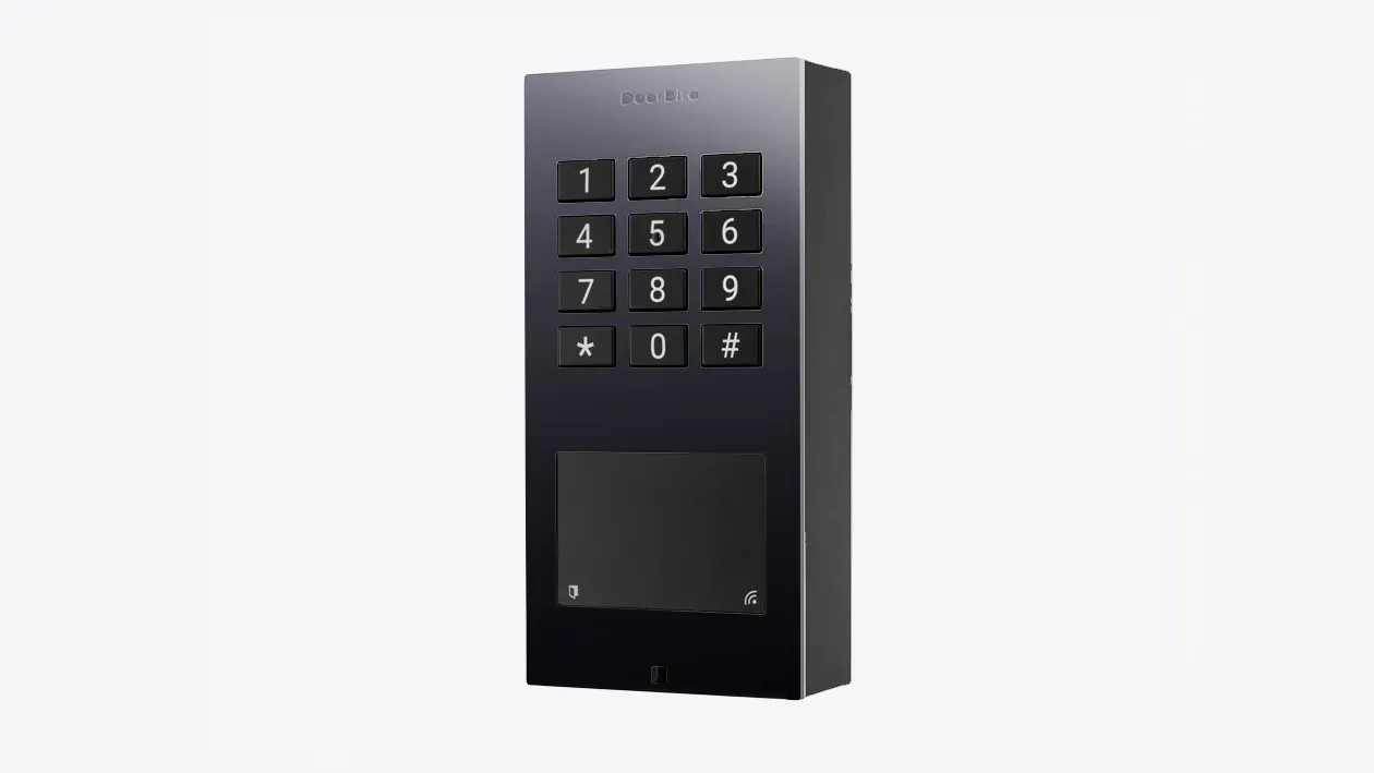 DoorBird A1121 Aufputz IP Zutrittskontrollsystem Titan-Optik als PVD Beschichtung, Edelstahl V4A, hochglanzpoliert