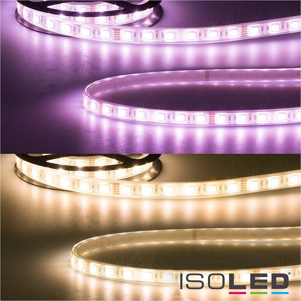 ISOLED LED AQUA RGB+WW Flexband, 24V, IP68, 19W/m, 4in1 chip, 500cm ISO-113852