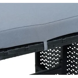 Estexo Rattanmöbel Set 4-tlg. Schwarz