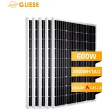 GLIESE Solarmodul 240W 480W 600W Soalrpanel 12 V für Balkonkraftwerke Wohnmobile Dach, Monokristallines