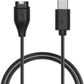 kwmobile Smartwatch Ladekabel für Garmin vivomove 3S / vivoactive 4S 5 / Venu 3 / Venu 3S USB-C Ladekabel für Smartwatch - Smart Watch Aufladek... - Schwarz