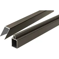 T&J ECOSTECK-Start & Abschluss Set ANTHRAZIT, für ein Eckelement