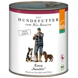 defu Nassfutter Hund Ente Sensitiv bio 820g