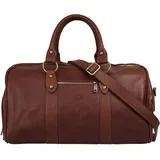 Piké Reisetasche echt Leder, Made in Italy braun