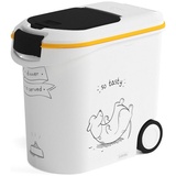 Curver Trockenfutterbehälter Hundesilhouette - bis 12 kg Trockenfutter