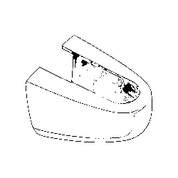 Kludi Logo Gehäuse 83012605-00 chrom, für Wandhalter, für Rohrdurchmesser 18mm