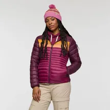 Cotopaxi Fuego Down Hooded Jacket - Womens - Blac Women blackberry and jam M