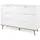furn.design Schubladenkommode 120 x 87 cm Weiß / Eiche Sonoma