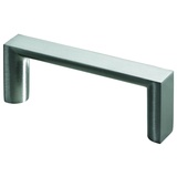 Hettich Möbelgriff, 64 mm, 72,5 x 12 x 26,5 mm, Zinkdruckguss, Edelstahl Optik