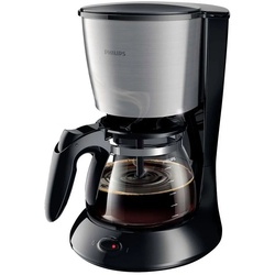 Philips Filterkaffeemaschine Philips Daily Collection HD7462/20 Kaffeemaschine Schwarz, Metall Fa schwarz