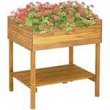 vidaXL Hochkübel 78,5 x 58,5 x 78,5 cm Massivholz Akazie