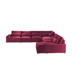 Ecksofa  Branna ¦ rot ¦ Maße (cm): B: 412 H: 88 T: 296