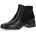 Stiefeletten mit Absatz aus Leder Kleiner Absatz Weite G Schwarz Black Comb 38