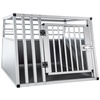 KAHU® Aluminium Hundetransportbox • 82x80x60cm • Transportbox fürs Auto • Hunde-Box