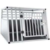 KaHu KAHU® Aluminium Hundetransportbox • 82x80x60cm • Transportbox fürs
