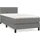 vidaXL Boxspringbett 100 x 200 cm Dunkelgrau