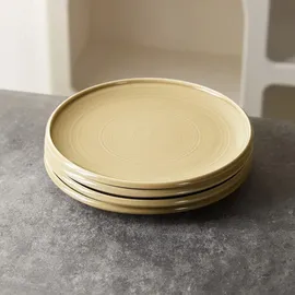 JIWOO Speiseteller Ø 21 cm braun 4er Set