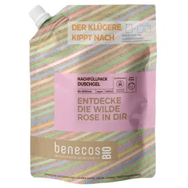 benecos Wildrose - Duschgel Refill