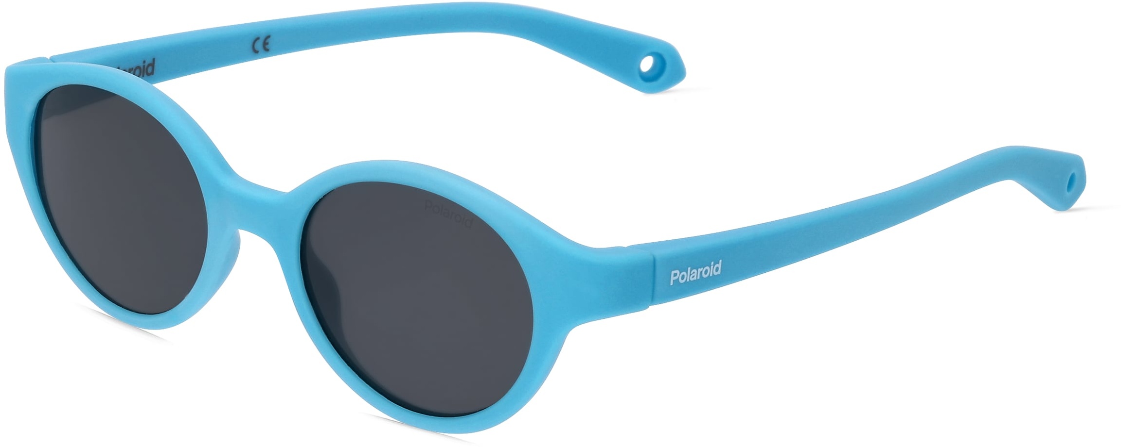 Polaroid PLD K007/S Kinder-Sonnenbrille Vollrand Oval Acetat-Gestell, blau