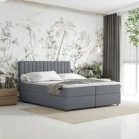 Panda möbel Boxspringbett 160x200 Everest mit Topper, mit Bettkästen,