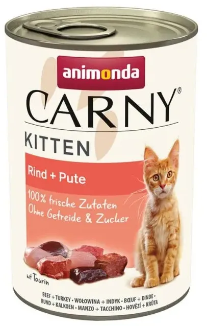 Animonda Carny Kitten Rind & Pute - 12x400g