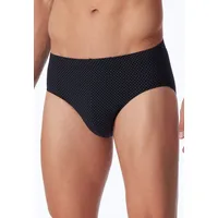 SCHIESSER Herren, Minislip schwarz Baumwolle, & Mix gemustert schwarz, NOS