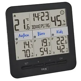 TFA 30.3075 KLIMA@HOME 2 Hygrometer schwarz