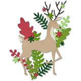 Sizzix Thinlits Stanzschablonen Delightful Deer 19 Teile