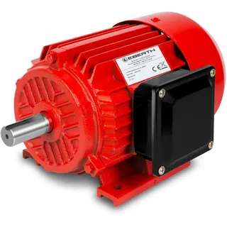 Eberth Elektromotor 400V mit 1,5 kW Leistung, Drehstrommotor aus Aluminium, 3-Phasen, Drehzahl 2840 U/min., Stromstärke 3,4 A, Leistungsfaktor 0,95,