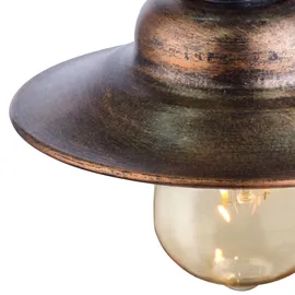 ETC Shop Außen Solar Hängelampe LED rost 2 St.