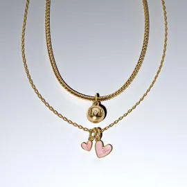 Pandora Mutter und Tochter Charm-Anhänger Pink 763766C01