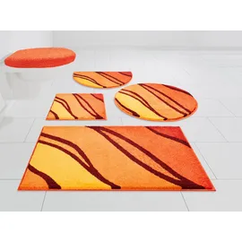 GRUND Badematte GRUND "Belize, Badvorleger, Badezimmer Teppich, sehr weich" Gr. 12, orange (terra), H:20mm, Polyacryl, Badematten, Badematte, weiche Haptik, auch als 3 teiliges Set erhältlich, Made in Europe