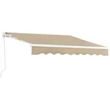 [en.casa] Gelenkarmmarkise Bitonto 250 x 200 cm beige