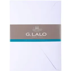 G.Lalo 10x Lalo, Umschlag 114x162mm Diploma, Vélin de France - Weiß 19901L