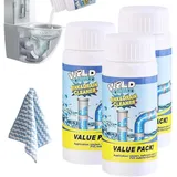 Abflussreiniger,Abflussreiniger Schaum Extra Stark,Wild Sink Und Drain Cleaner,Hochwirksamer Rohrreiniger Mit Aktivschaum Für Küche Bad Toilette Und Balkon (3PCS)