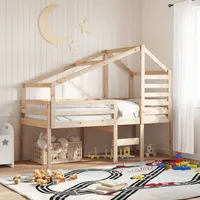 VidaXL Dach für Kinderbett 198x87x113 cm Massivholz Kiefer