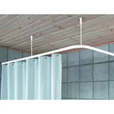 HAYRETS Duschvorhangstange 330 x 200 cm weiß