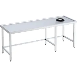 Zentraler abtropftisch mit ausbeintring und verbundenen beinen - 1800x700x850 mm - 16078105 Eurast