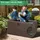 Costway Gartenbox 127,5 x 61,5 x 64 cm 1-tlg. Braun