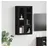 vidaXL Hängeschrank mit Regal Schwarz 59 x 20 x 100 cm Holzwerkstoff