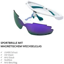 YEAZ Magnet-Sport-Sonnenbrille SUNUP