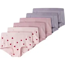 NAME IT - Kid's Hipster 6-Pack - Unterhose Gr 92 rosa