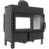 Kratki Kamineinsatz aus Stahl KRATKI LUCY TUNNEL 16 kW Ø 200 - Schwarz