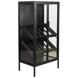 designline Weinregal 40 x 30 x 100 cm Schwarz