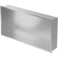 Luxebath Duschwand Wandnische mit Rahmen aus Edelstahl Flexibler Einbau