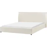 Beliani Lavaur Matratzenbezug 180 x 200 cm Cremeweiß