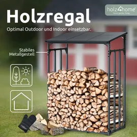 holz4home® Kaminholzunterstand Metall L (1.6RM 2.5SRM)