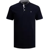 JACK & JONES Poloshirt Paulos in Dunkelblau mit Mao Kragen-L